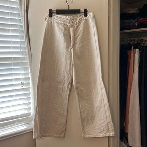 Levi’s Ribcage Wide Leg Crop Pants - cream